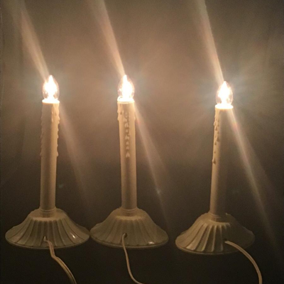 Plastic Melting Wax Electric Christmas Window Candles