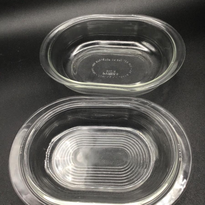 Vintage Pyrex Oval Covered Casserole Dish 602-B and 602-C
