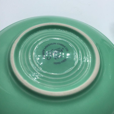 Fiestaware Tea Cup Saucer Plate Vintage Retired Sea Mist