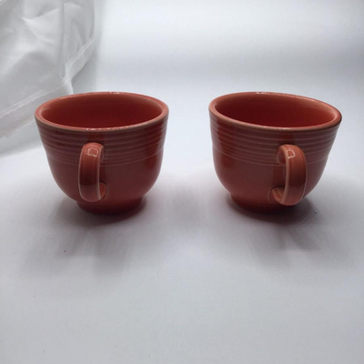 Fiestaware Persimmon Tea Cups