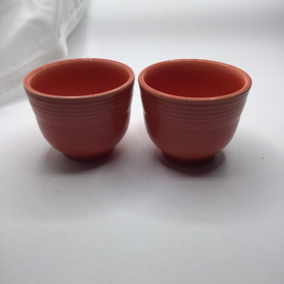 Fiestaware Persimmon Tea Cups