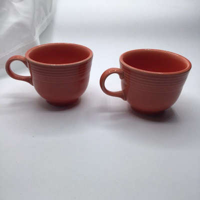 Fiestaware Persimmon Tea Cups