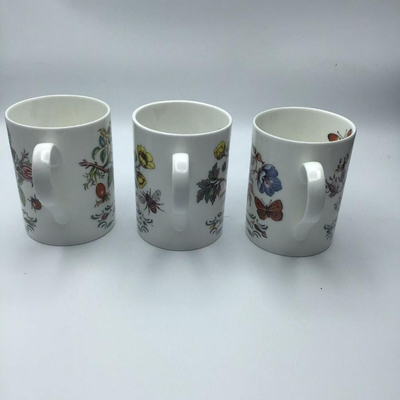 STAFFORDSHIRE Elizabethan Tea Cups Butterfly Floral
