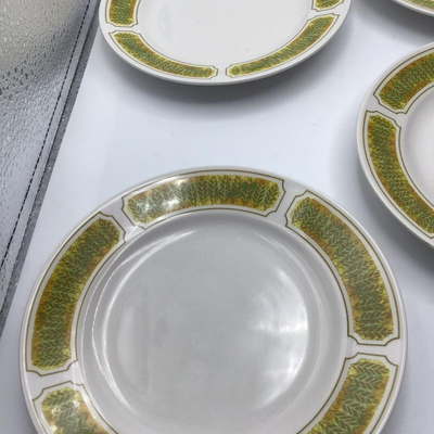 6 Franciscan White Stoneware Hawaii Pattern