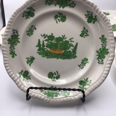 Spode Copeland Green Basket Salad Plates