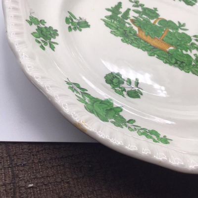 Spode Copeland Green Basket Salad Plates