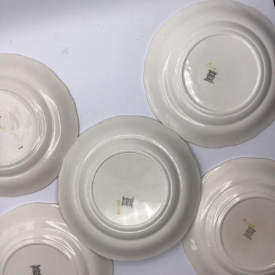 Spode Copeland Green Basket Salad Plates