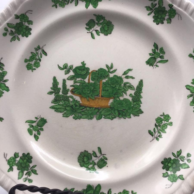 Spode Copeland Green Basket Salad Plates