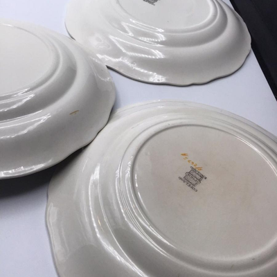 Spode Copeland Green Basket Salad Plates
