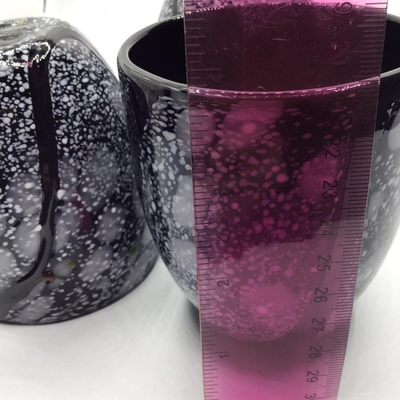 Confetti Stemless Artisan Wine Glass