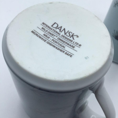 Dansk Wild Daisy Coffee Mugs 
