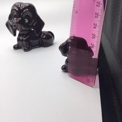 Vintage Mama Dog and Puppy Brown Redware