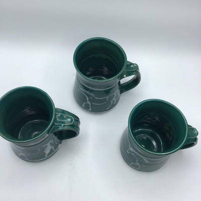 Studio Art Pottery Horse Mug signed Katz