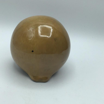 Chubby Ceramic Owl Round Ball Figurine