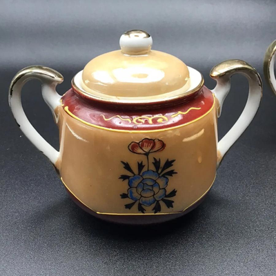 Satsuma Porcelain Cream & Sugar