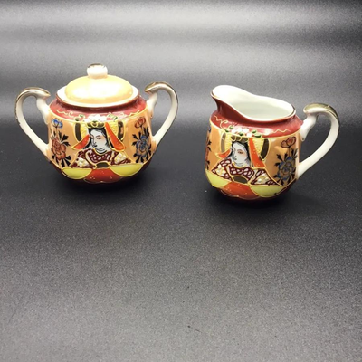 Satsuma Porcelain Cream & Sugar