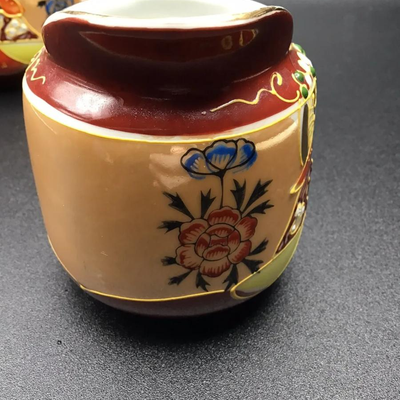 Satsuma Porcelain Cream & Sugar