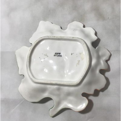 FITZ and FLOYD Floral Leaf Pin Dish
