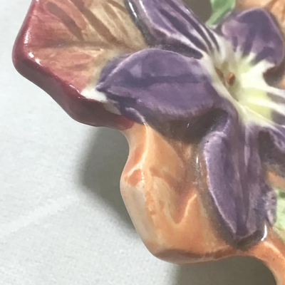 FITZ and FLOYD Floral Leaf Pin Dish