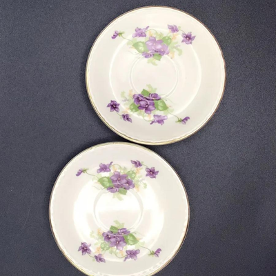 HOMER LAUGHLIN Eggshell Georgian Saucers