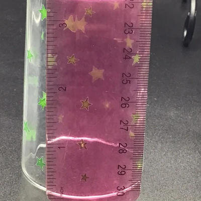 Swanky Swigs Juice Glasses Green Red Stars