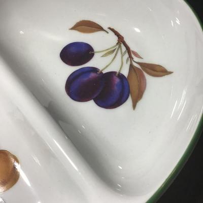Royal Worcester Evesham Vale Oval Divided Vegetable Bowl