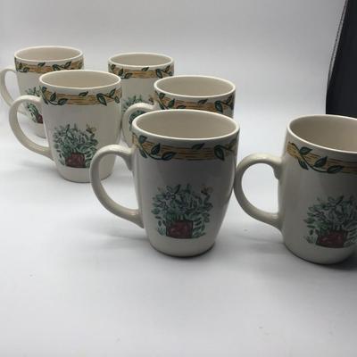 Thompson Pottery Birdhouse Tea Coffee Cup Mugs