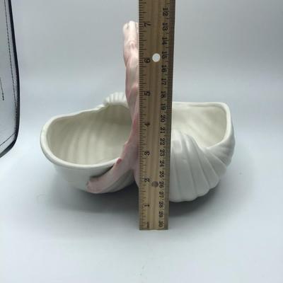 Fitz and Floyd Double Shell Basket with Handle
