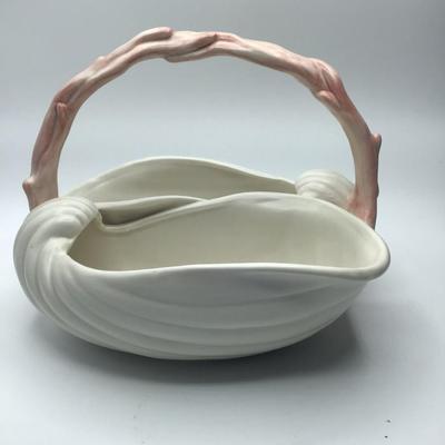 Fitz and Floyd Double Shell Basket with Handle