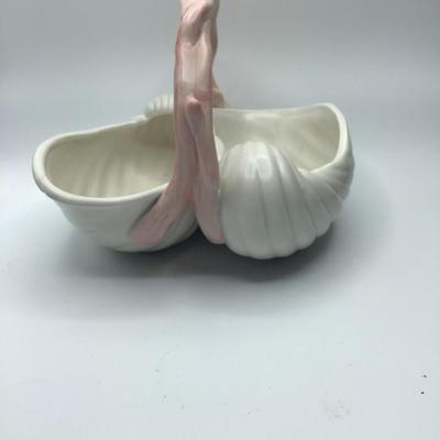 Fitz and Floyd Double Shell Basket with Handle