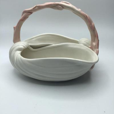 Fitz and Floyd Double Shell Basket with Handle