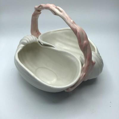 Fitz and Floyd Double Shell Basket with Handle