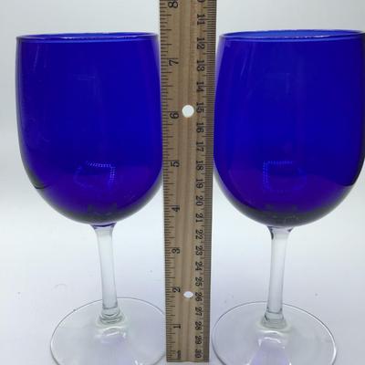 Blue Wine Glasses