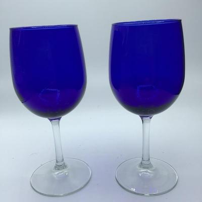 Blue Wine Glasses
