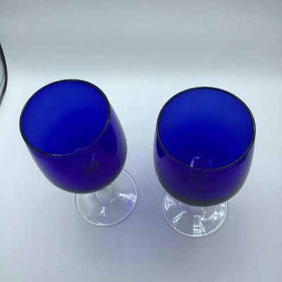 Blue Wine Glasses