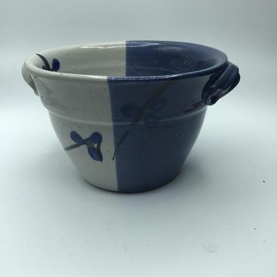 Studio Art Pottery Signed Follette Bowl with Handles