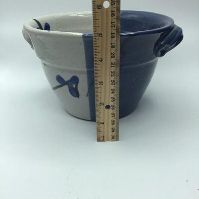 Studio Art Pottery Signed Follette Bowl with Handles