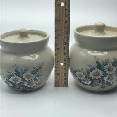 Casey Pottery "Daisy" Cannisters