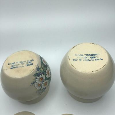 Casey Pottery "Daisy" Cannisters