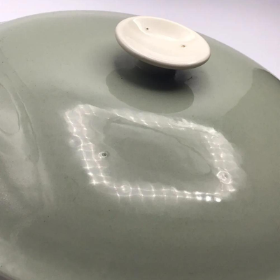 POOLE POTTERY TWINTONE COVERED CASSEROLE BOWL