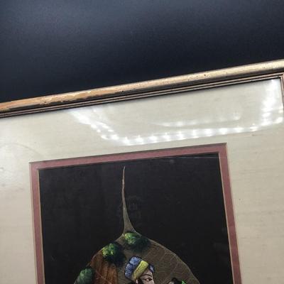 Vintage Leaf Painting