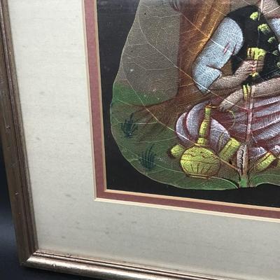 Vintage Leaf Painting