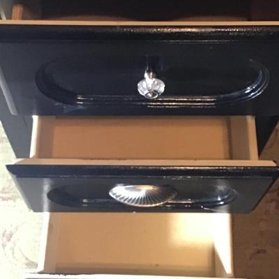 Painted Black Wood Desk