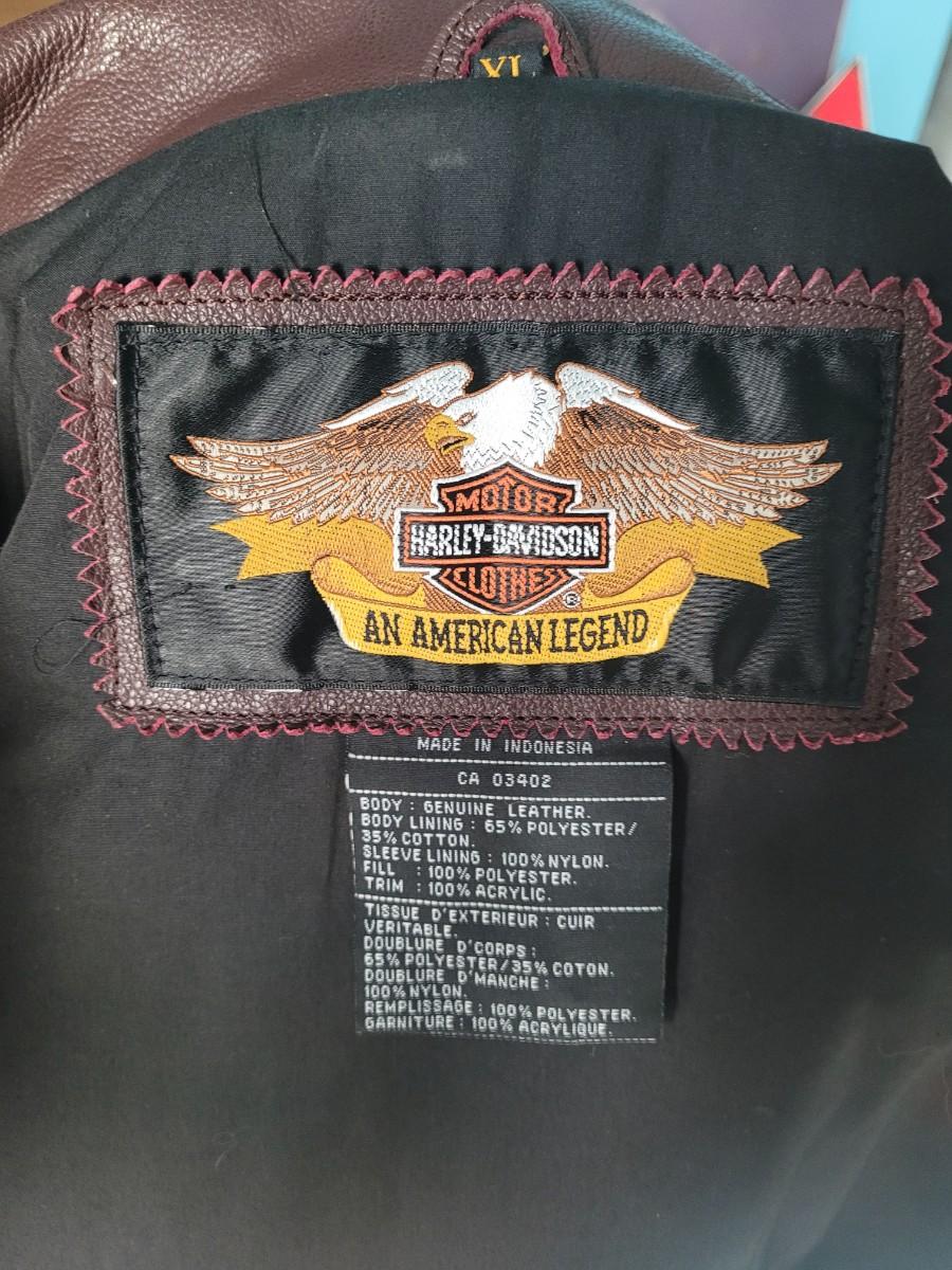 Men's Harley Davidson 95th Anniversary Edition Leather Jacket 1998 ...