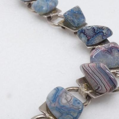 Vintage Tumbled Polished Rock Necklace