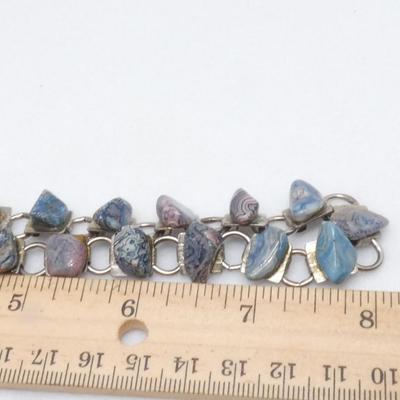 Vintage Tumbled Polished Rock Necklace