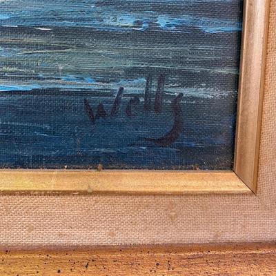 Thomas Wells Impressionst Maritime O/C Painting