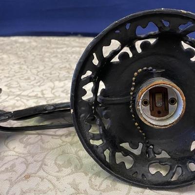 Vintage Cast Iron wall Mount Electric Lamp