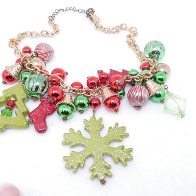 Festive Statement Christmas Necklace