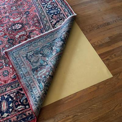 Large 13â€™ x 10' Red and Blue Area Rug (LR-KW)